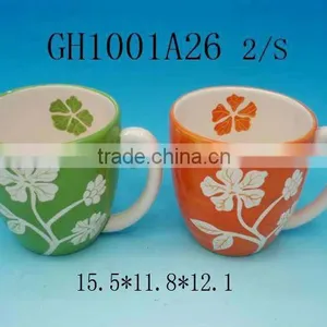 BLACK HANDPAINTING CERAMIC FLOWER POTS thumbnail-1