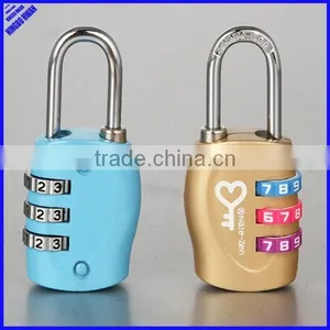 3 Digit Zinc Alloy Decorative Travel Password Code Lock thumbnail-1