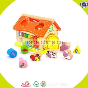 Wholesale Educational Wooden Shape Sorting Box Toy, Funny Wooden Sorting Box Toy, Colorful Wooden Sorting Box Toy W12D017 thumbnail-6