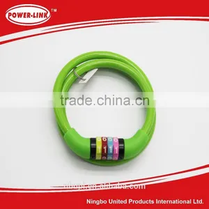 2016 Hot Sales 4-digital Hit Password Steel Cable Bike Bicycle Lock thumbnail-1