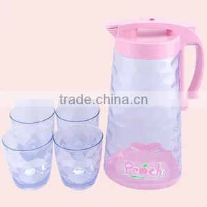 Popular Plastic Large Water Cooling Jug Set With Side Handle thumbnail-2