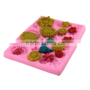 Sunflower Fondant Chocolate Mold Mold Arts DIY Baking Cake Decoration Mould Tool 1688 Agent thumbnail-2