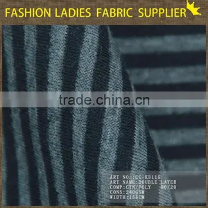 Hot Sales Ladies Fashion Fabric Cotton Polyester Double Layer Jacquard Fabric thumbnail-3