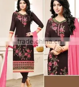 Designer Readymade Embroidery Salwar Suits./frock Suits for Women/wholesale Sweat Suits/tuxedo Suits thumbnail-1