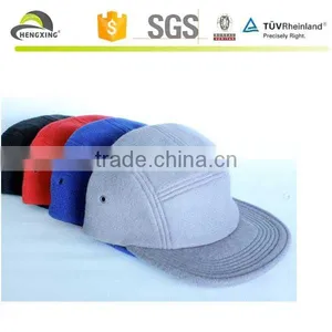 Blank 5 Panel Cap Hat Flat Brim Hot Sell Wholesale Camp Caps thumbnail-5