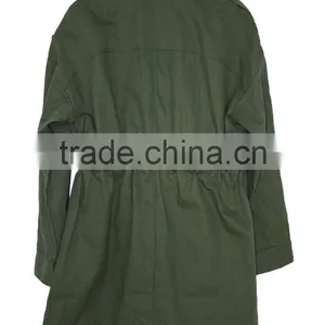 2014-2015 Ladies Trench Coats Green Fashion Spring Trench thumbnail-5