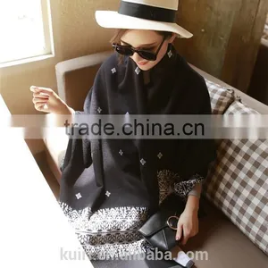 2016 New Fashion Brand Winter Scarf Women Designer National Flower Printed Pashmina Shawls and Scarves Soft thumbnail-6