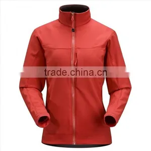 Jackets Women 2016 Winter ,woman Softshell Jacket With Pocket High Collar thumbnail-3