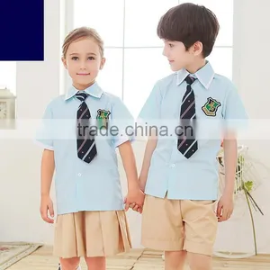 Custom Nice Latest Design Boys and Girls School Uniform Shirts Wholesale thumbnail-5