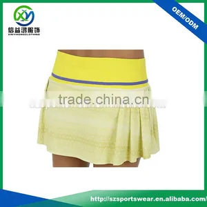 Fashion Design High Waistband Sublimation Printing Lady Pleated Skirt thumbnail-1