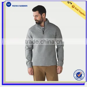 Wholesale Custom Long Sleeve Sweatshirt Blank Quarter Zip Sweatshirt for Men thumbnail-2
