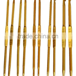 Double Point Golden Handle Crochet Hook Kits Set thumbnail-1