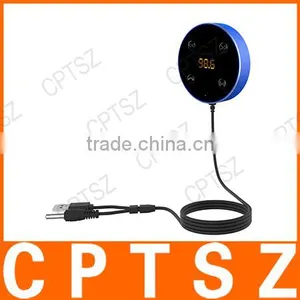 Bluetooth Car Kit FM Transmitter AUX Music Audio Receiver Hands-free 3.5mm With Dual USB Charger Car Accessories thumbnail-2