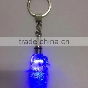 Crystal Singapore Merlion Model With LED Keychain For Souvenirs Gifts KJJ-01 thumbnail-4