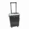 Hardside Luggage With Aluminum Frame, Black ABS and Trolley System thumbnail-1