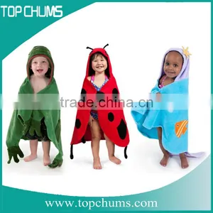 100% Cotton Soft Terry Embroidery Logo Bath Baby Hooded Towel thumbnail-3