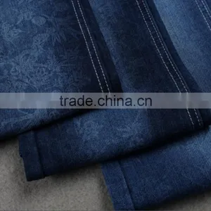 China Stocklot Cotton Poly Stretch Denim Fabric for Jeans Garments thumbnail-6