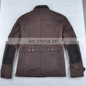 2015 New Leather Motorbike Men Denim Jackets thumbnail-3