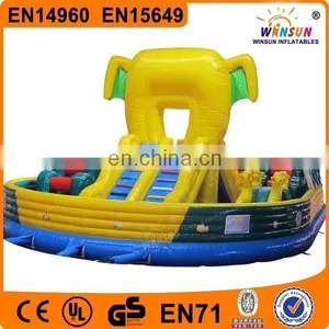 Giant Outdoor Playground Inflatable Bounc Round 15 x 15 on Sale thumbnail-3