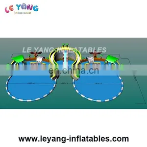 New Design Inflatable Land Water Park, Big Water Park With 2 Pools thumbnail-1