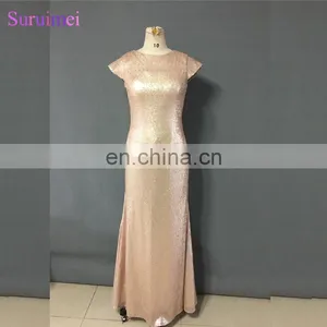 Long Blush Pink Bridesmaid Dresses New Design Off The Shoulder Brides Maid Dresses Free Shipping BD158 thumbnail-1