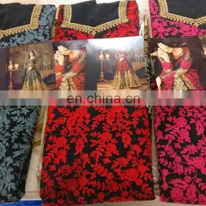 Stylish Attractive Wedding Party Wear Anarkali Gown Style Suits 2018 (Semi-Stitched) thumbnail-3