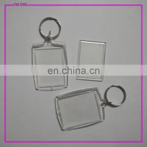 Plastic Square Shape Photo Key Chain thumbnail-1