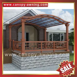 Alu Polycarbonate Aluminum Aluminium Metal pc House Villa Window Door Porch Gazebo Patio Canopy Canopies Cover Awning Shelter Kits thumbnail-1