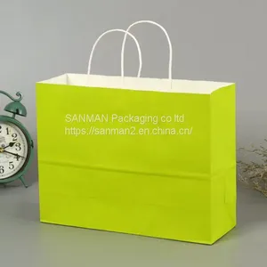 Wedding Gift White Color Paper Craft Bag thumbnail-4