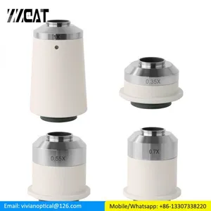 Focusable 0.35X 0.55X Microscope Camera Adapter C Mount Adapter for Nikon Trinocular Microscope thumbnail-1