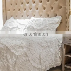 Wholesale Customized Color Printed Embroidered Luxury Bedding Set 100% Cotton thumbnail-3