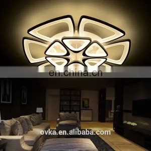 Modern Creative Living Room Lights Luxury Bedroom Modern Restaurant Led Ceiling Lamp With 12 Fan Lights thumbnail-1