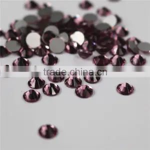 Wholesale Light Amethyst Flatback Non Hotfix Rhinestones Iron on thumbnail-2