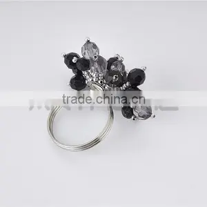 Wholesale High Quality Crystal Rhinestone Flower Napkin Rings thumbnail-2