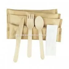 Eco Friendly FSC Certified Custom Disposable Wooden Forks 160mm Wooden Cutlery Set Wooden Knife Fork Spoon thumbnail-1