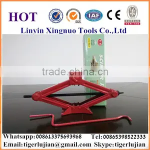 2016 Arrival Hot Selling in China Famous Brand Name Xingnuo 1.5-ton Capacity Hydraulic Red Color Scissor Jack thumbnail-4