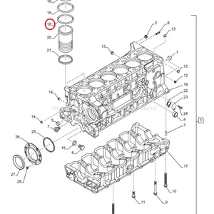 FPT IVECO CASE Cursor11 F3GFE613A B001 5801863562/5801690111 Liner Seal Ring 504372472 thumbnail-3