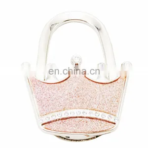Crown Shape Portable Metal Foldable Bag Purse Hook Handbag Hanger Holder Shell Bag Folding Table Hook thumbnail-3