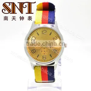 SNT-NY002 Fashion Color Changeable Nylon Strap Watch thumbnail-1