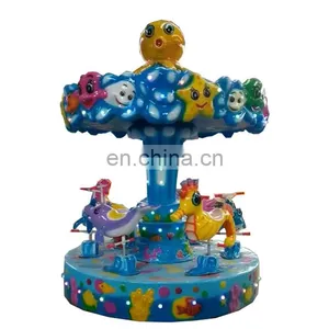 Carousel Sound Control Glow Music Hot Park Merry go Round Luxury Swing Carousel Kids Rides for Sale thumbnail-1
