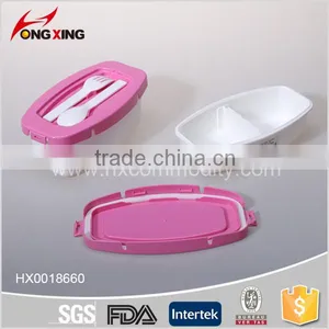 0.85L Rectamgle 2-layer Plastic Lunch Box for Kids Supplier's Choice thumbnail-3