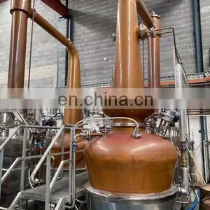 Beer Brewing Equipment Copper Pot Still Distillation Boiler Alcohol Distillation Equipment Alcohol Home Distiller thumbnail-4