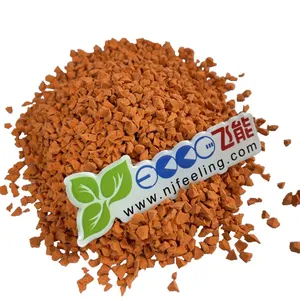 Non-slip Running Track Durable Red Color EPDM Rubber Granules Sports Surface thumbnail-3
