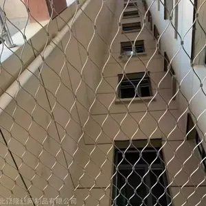 Industrial-grade Stainless Steel Rope Mesh for Construction Sites, Security Barriers, and Fall Protection thumbnail-1