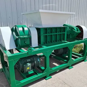Dual Shaft Shredder for Wood Plastic Waste High Efficiency Plastic Crushing Machine thumbnail-1