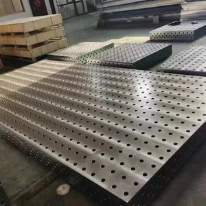 Gray Cast Iron Mechanical Arm Welding Platform, Steel Parts With High Wear Resistance, High Precision, Large Quantity in Stock, Junyuan thumbnail-1