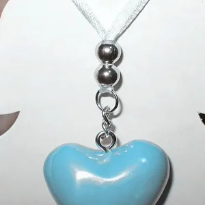 Metal Heart Necklace With Chiming Harmony Bell Pendant Jewelry thumbnail-1