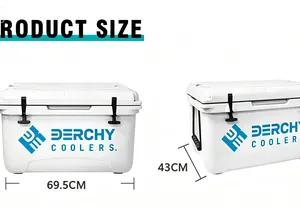 45qt Rotomolded Cooler Box With Bluetooth Speaker Waterproof Outdoor Camping Ice Chest Insulated Cooler thumbnail-4