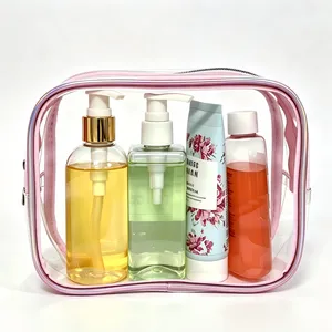 Clear PVC Travel Cosmetic Bag thumbnail-1