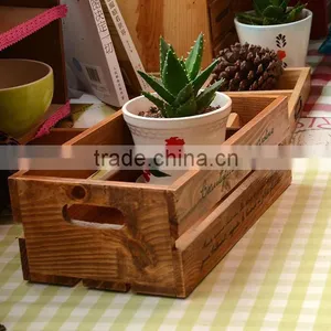 Hot Sell Wooden Crate ,garden Display Wooden Box ,wood Tray Wholesale thumbnail-2